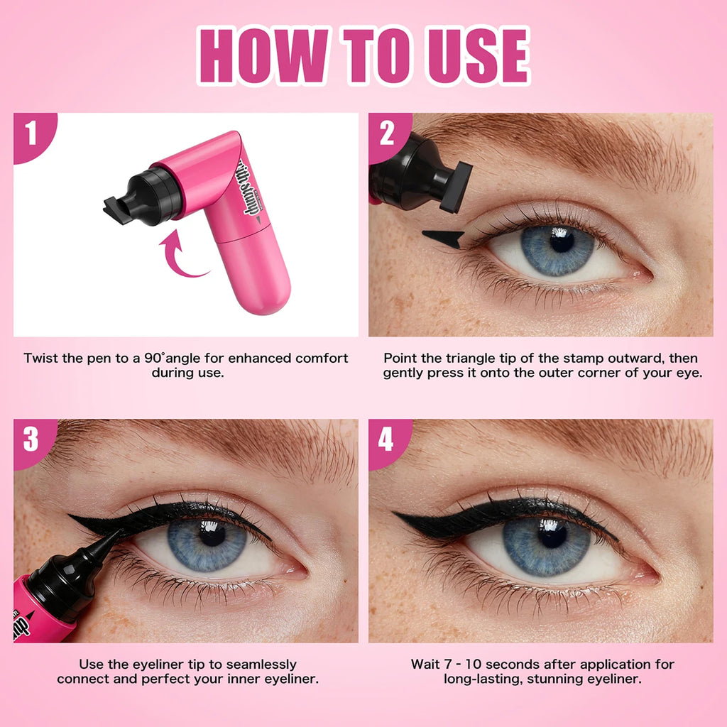 Hello Kiss Dual-Ended Stamp Liquid Eyeliner – Waterproof