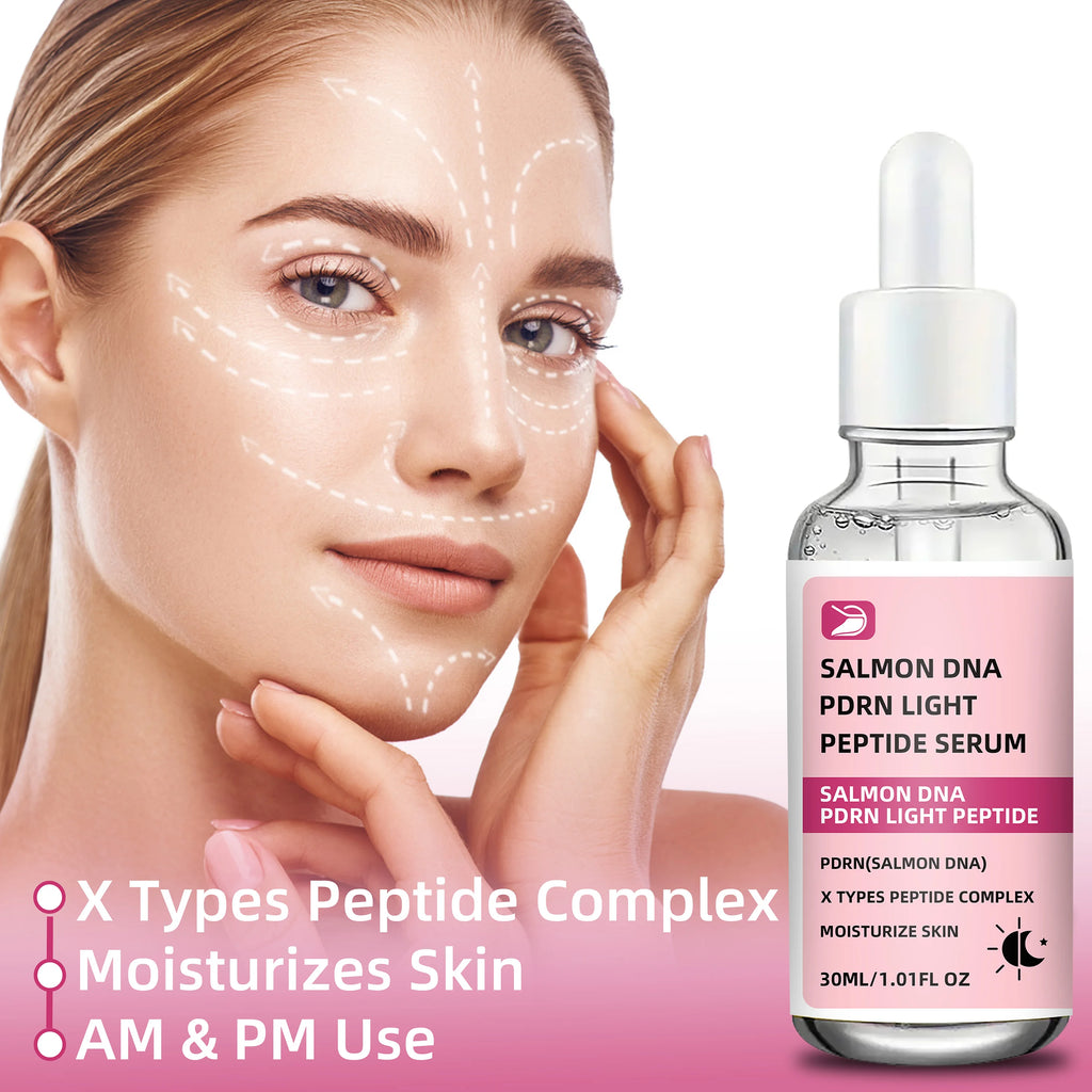 ottilavie Salmon DNA PDRN Light Peptide Serum: Deep Moisturizing, Refreshing & Non-Greasy Facial Essence for All Light Skin Type Oasis Select