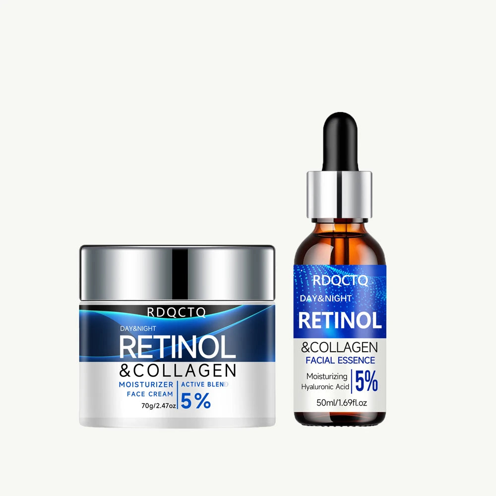 Retinol Anti-Aging Skin Care Set – Firming Cream & Essence Retinol Skin Care Set Oasis Select 50 and 70g
