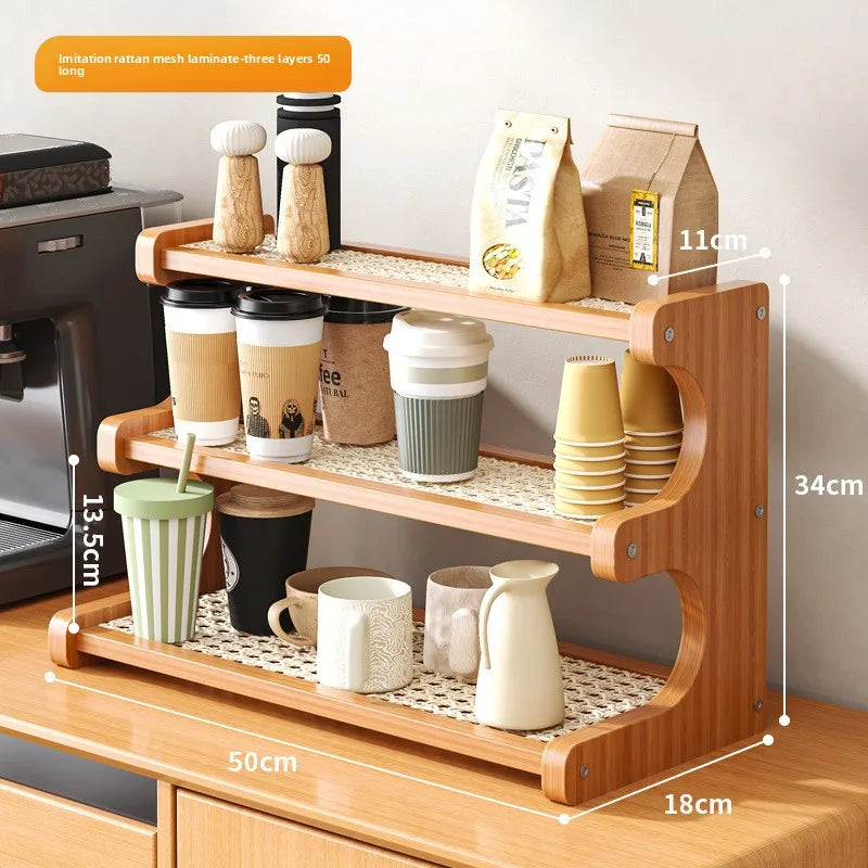 Trapezoidal shelf green plant bay window balcony flower stand drain multi-layer storage rack stepped cup holder desktop display Oasis Select Three layers 50cm