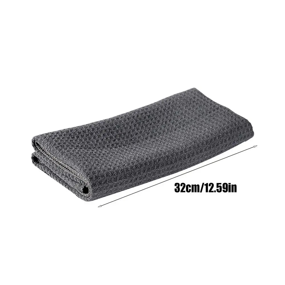 Washable Towel Absorbent Waffle Weave Kitchen Towels Lint-Free & Quick-Dry Cleaning Cloth For Dishes Floor Car Mirror Furniture Oasis Select 1PC