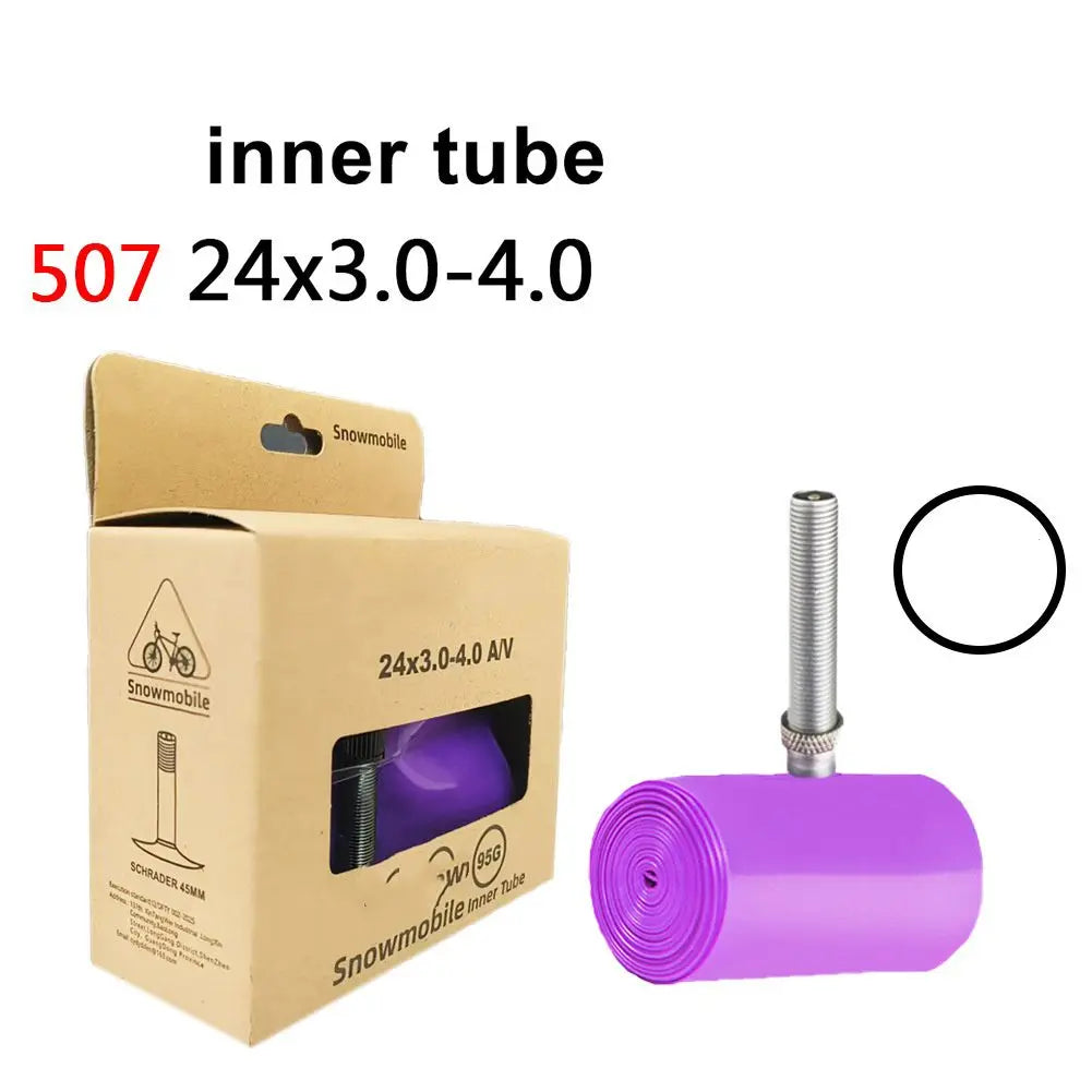 For 29er For 27.5 AV Valve Mountain Inner Tube For Mountain Biking Purple Sealing Performance Aging Resistance Oasis Select 24x3.0-4.0