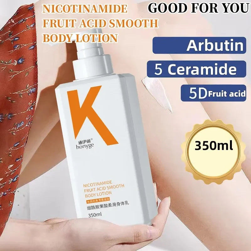 Niacinamide & Fruit Acid Smoothing Body Lotion 350ml Body Moisturizer Oasis Select