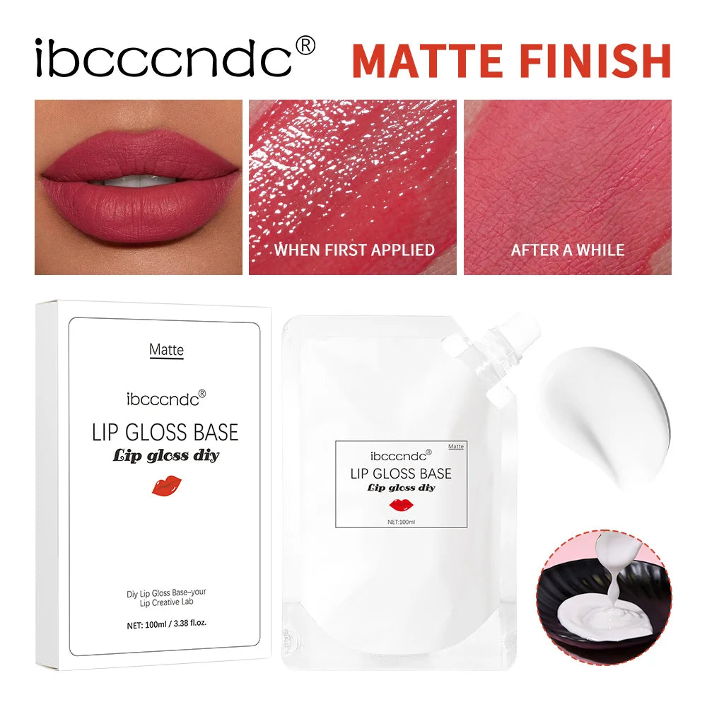 2025 NEW 100ml Lip Gloss Base Moisturized Non-stick Lotion Texture DIY Lip Glosses Matte Makeup Effect Lip Gloss Base Cosmetic Oasis Select