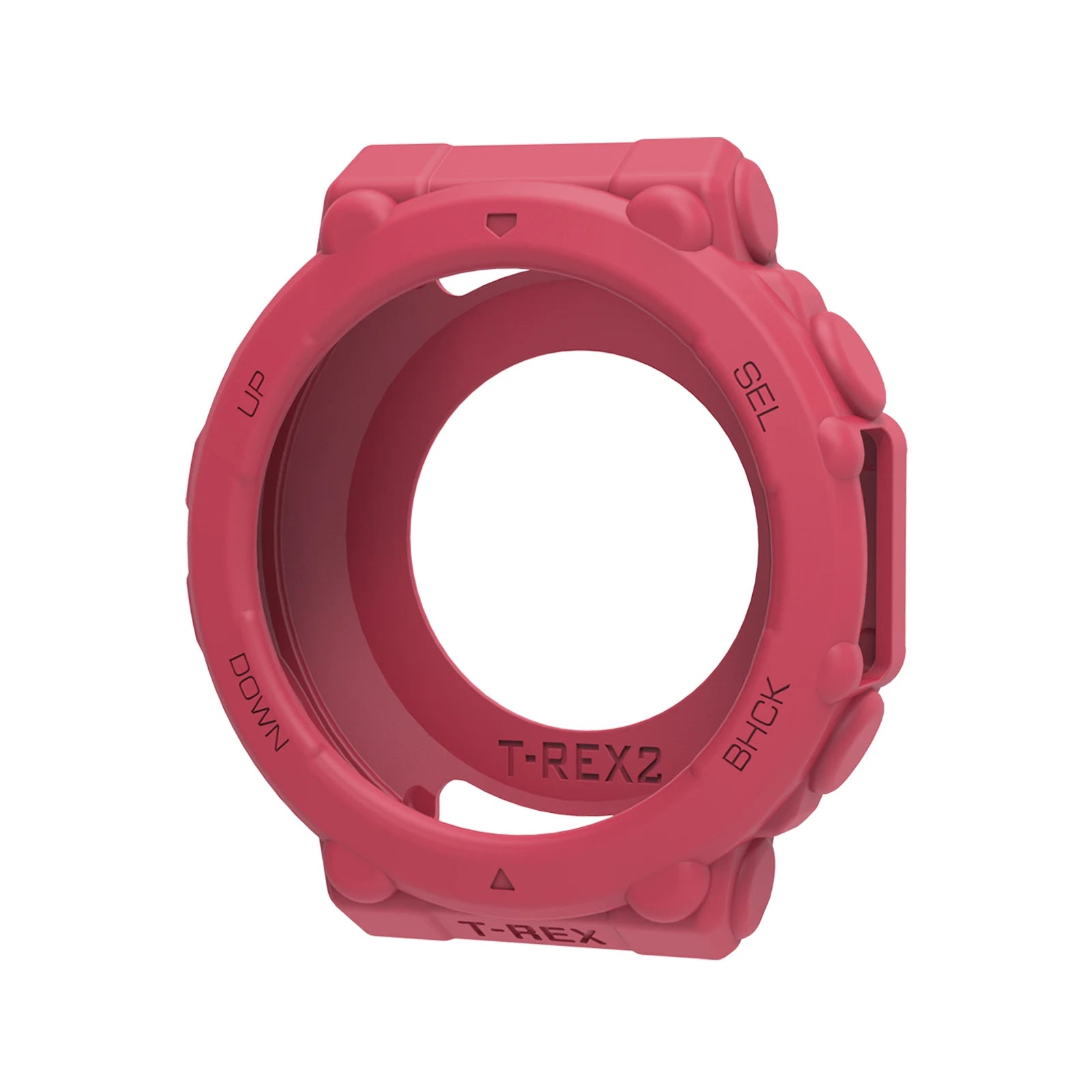 Silicone Bumper Case Cover for Amazfit T-Rex 2 Smartwatch Smartwatch Case Cover Oasis Select RED