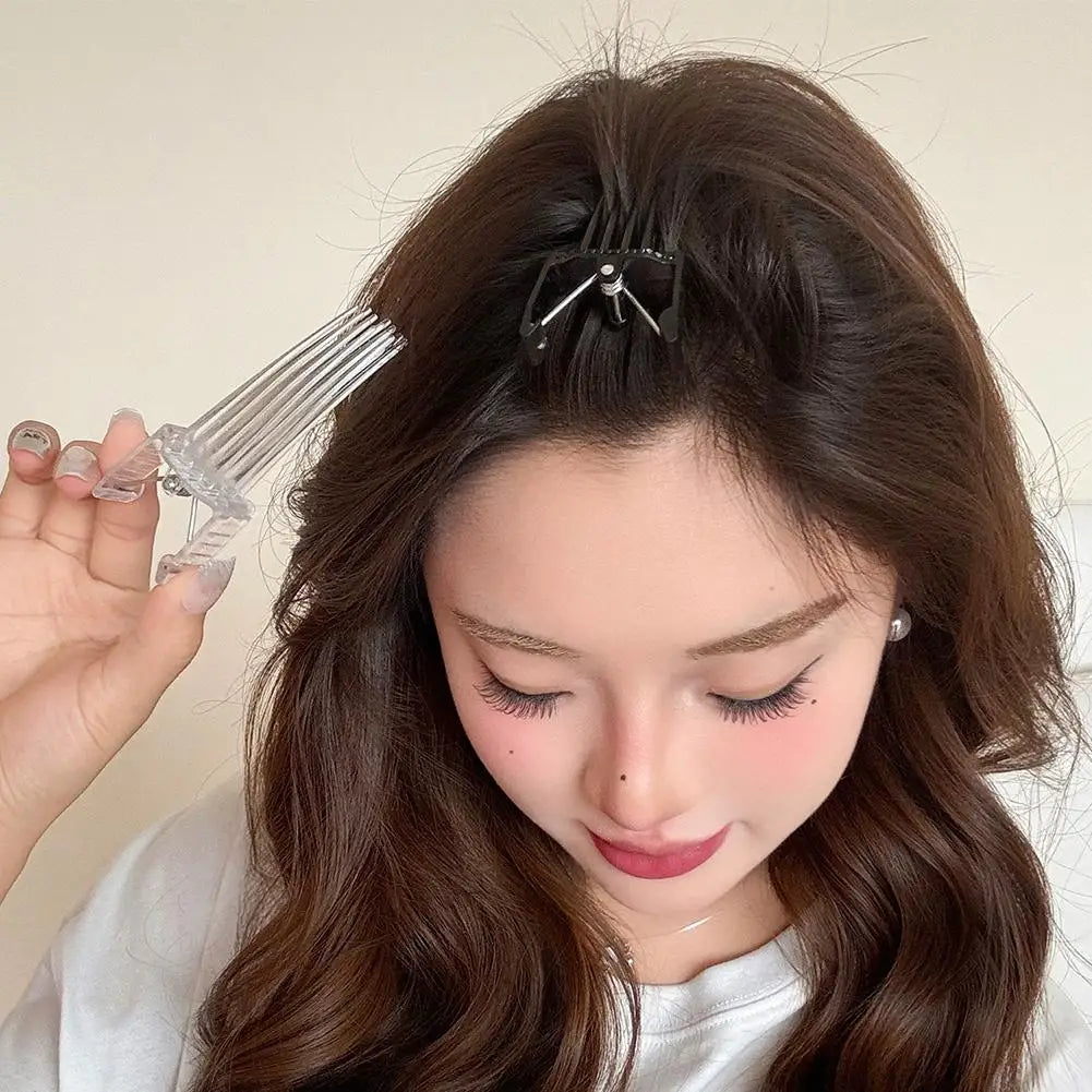 High Elasticity Volume Hair Clips for Fluffy Bangs, 13-Pin Root Lift Hair Volume Pincher Easy High Hair Volume Clips for Women Oasis Select