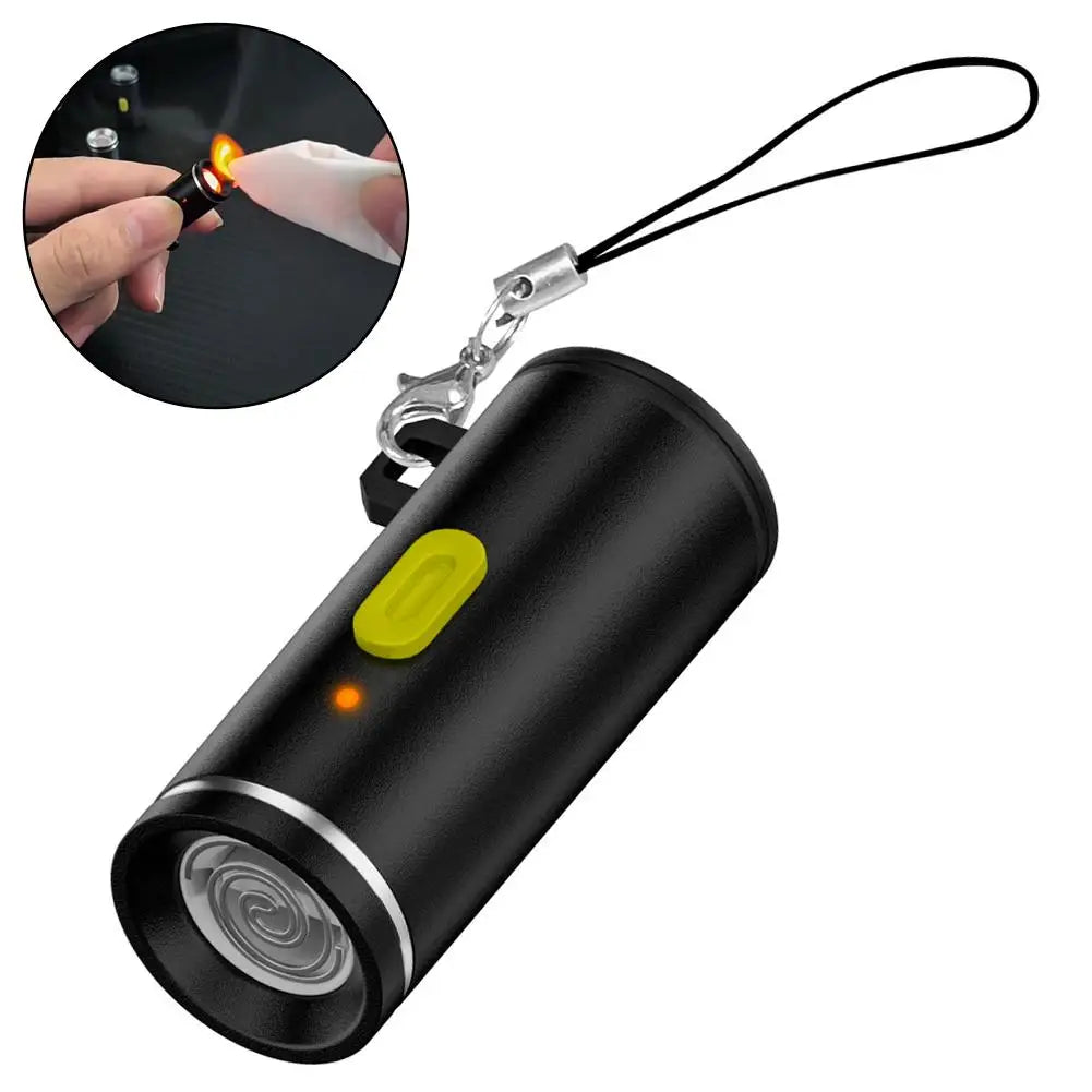 Type-C USB Mini Electric Lighter – Windproof Aluminum Alloy