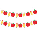 Glitter Apple & Pencil Banner | Back to School Garland Decor