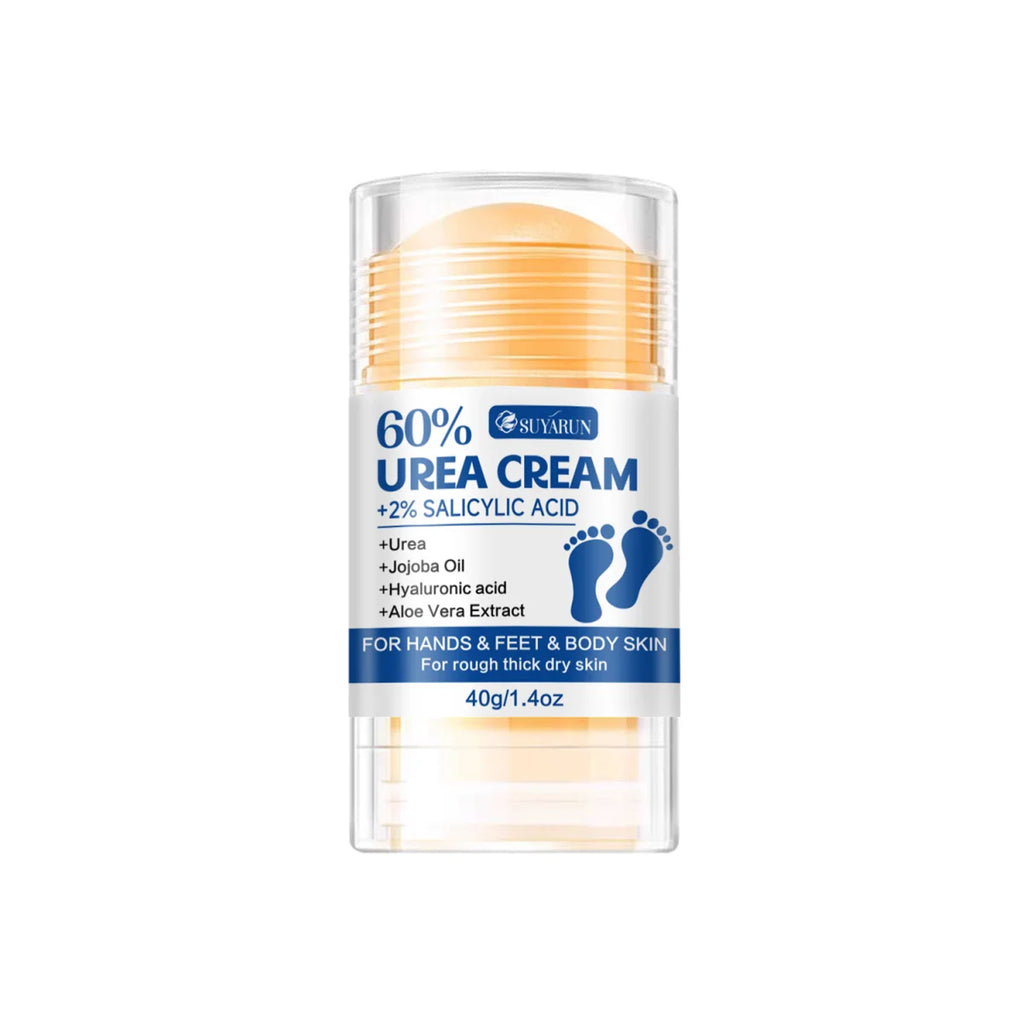 SUYARUN 60% Urea Foot Cream Stick - Moisturizing & Exfoliating, Cracked Heel Repair, Deep Hydration for Dry Feet, Long protect. Oasis Select L