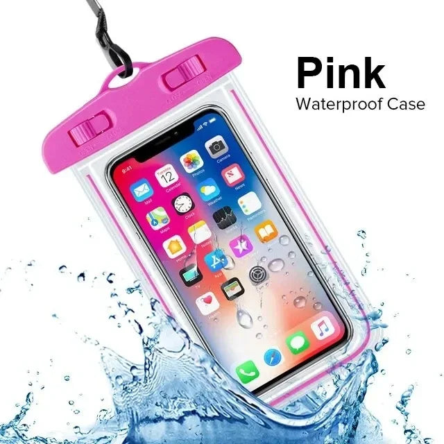 Outdoor Universal Waterproof Pouch Swimming Beach Dry Bag Case Cover Holder For Iphone Samsung Xiaomi Swim Waterproof Bag Oasis Select Pink