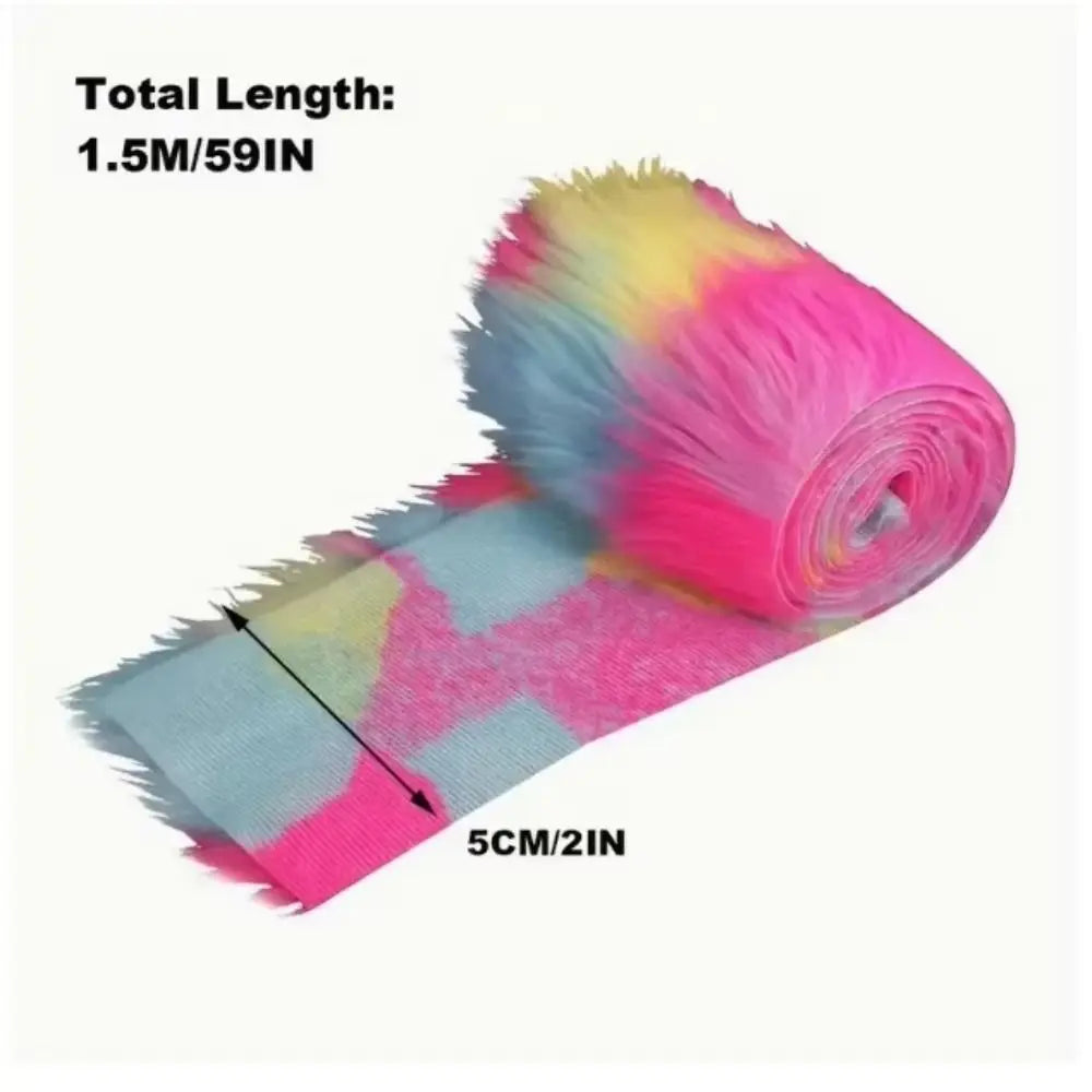 1.5M Faux Fur Ribbon | Fluffy Trim for Sewing & Christmas Decor