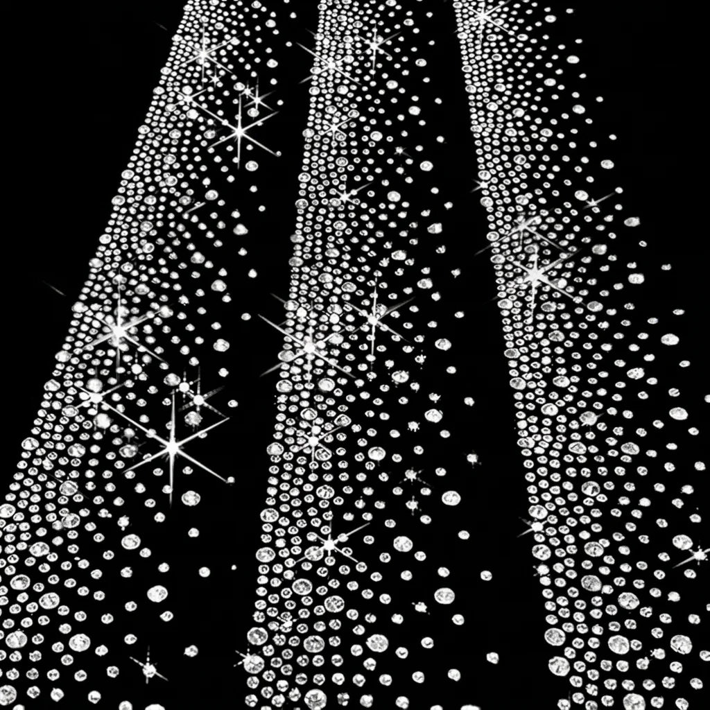 Rhinestone Transfer Patch Shiny Heat Transfer Rhinestone Sparkle Iron-On Patch Moderate Size Iron-On Rhinestone Decal For Fabric Oasis Select White