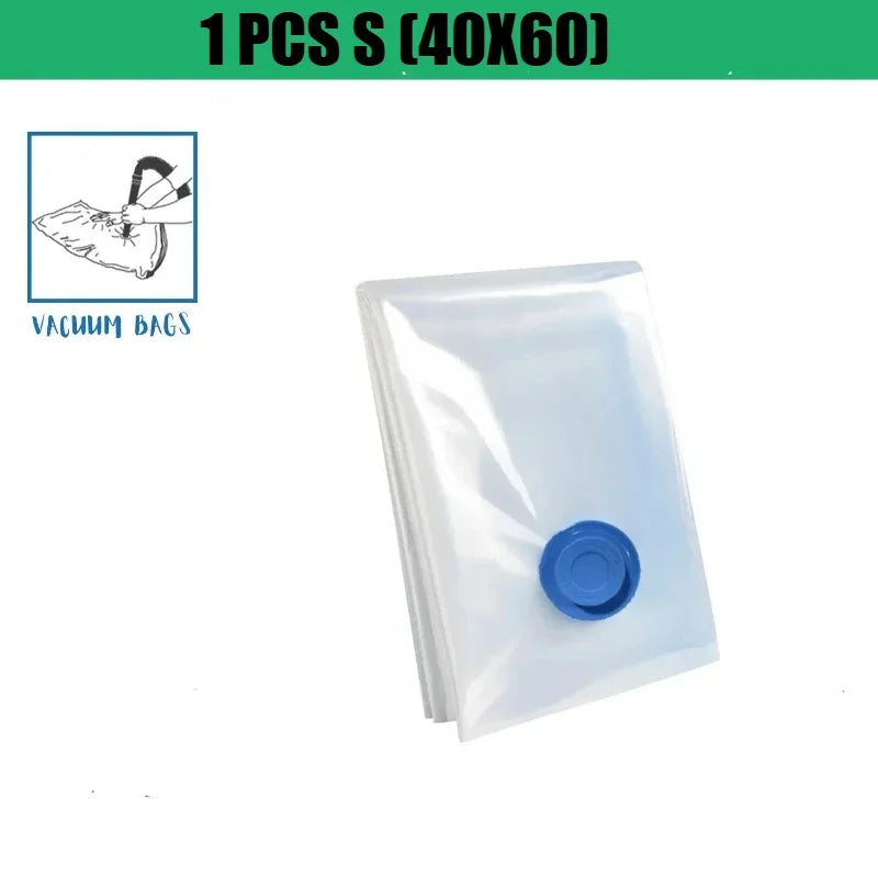 1pcs Vacuum Storage Bag for Clothing, Comforters, Blankets, Bedding Home Packing Organizers Not Include Pump Oasis Select 1Pcs-40x60-Only Bag Show In Picture