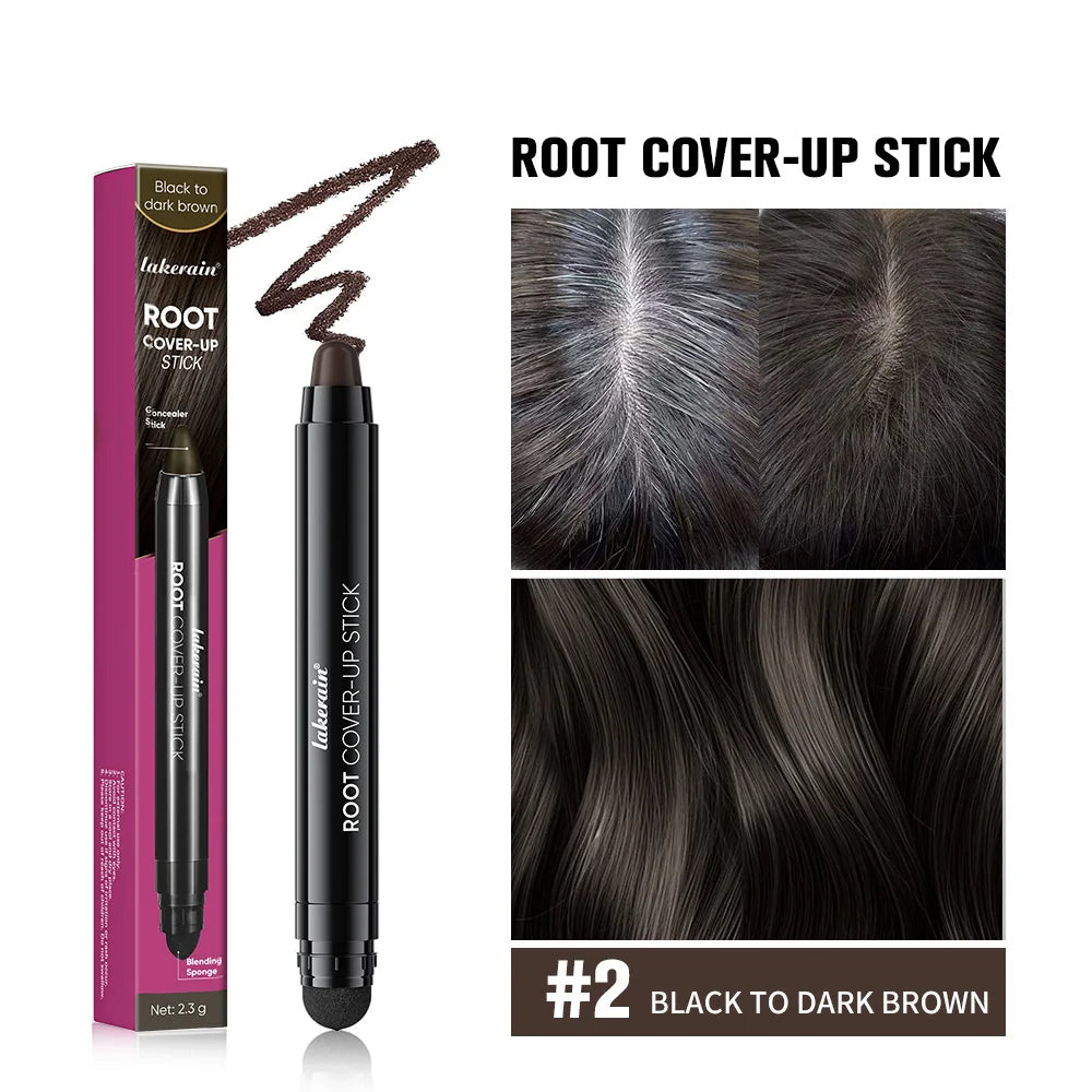 Hair Line Stick Pen Waterproof Hair Dye Pen & Brush Instantly Cover Grey White Hair Natural Hair Filling Hairline Shadow Makeup Oasis Select 2ARK BROWN