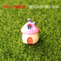 Mini Resin Moss Micro Landscape Decor Outdoor Fairy Miniature Garden Mushroom House Ornaments Handicraft Flower Pot Accessories Oasis Select S-pink