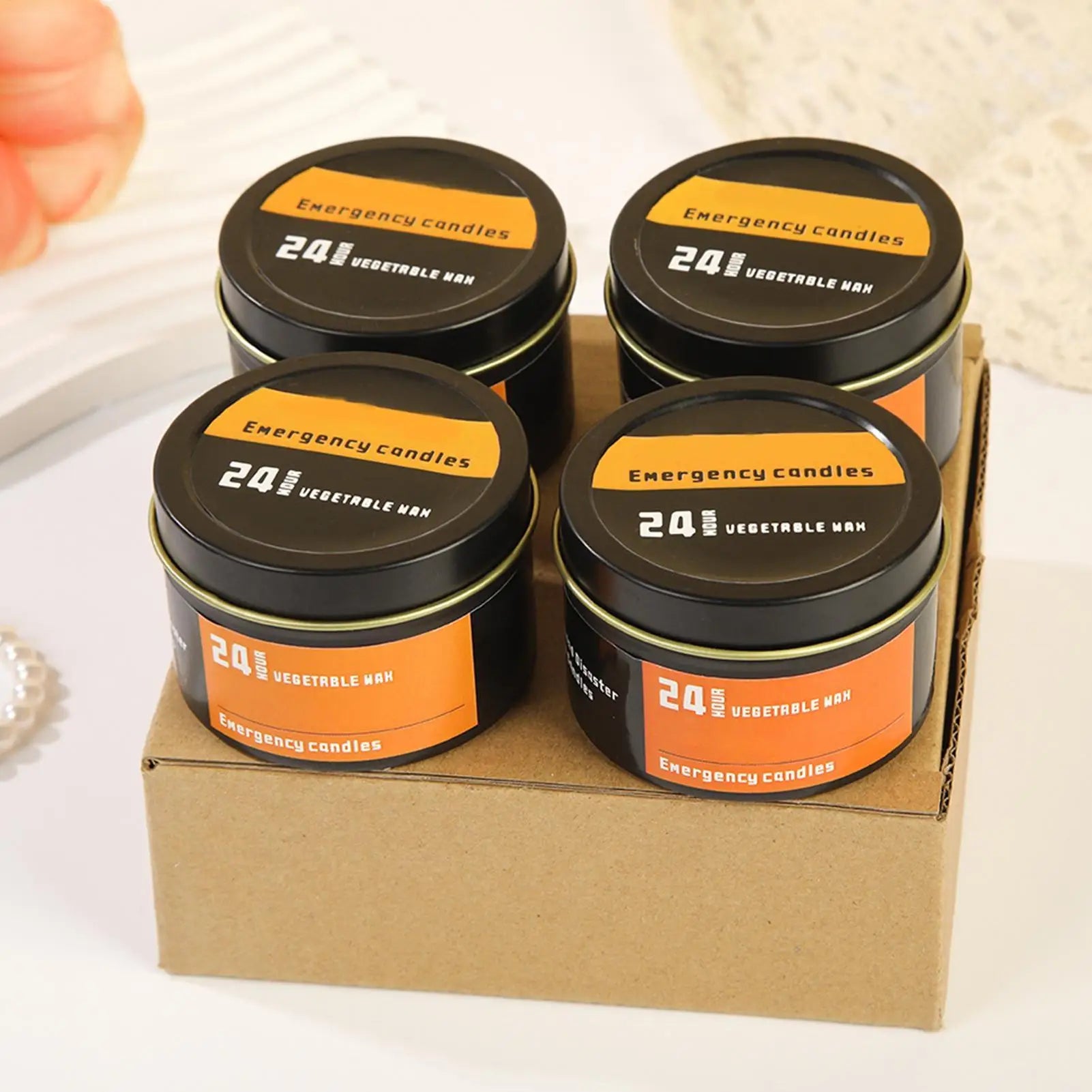 Emergency Candle for Household Power Outages 24 Hour Long Lasting Survival Candle Emergency Supplies No Electricity Lighting Oasis Select