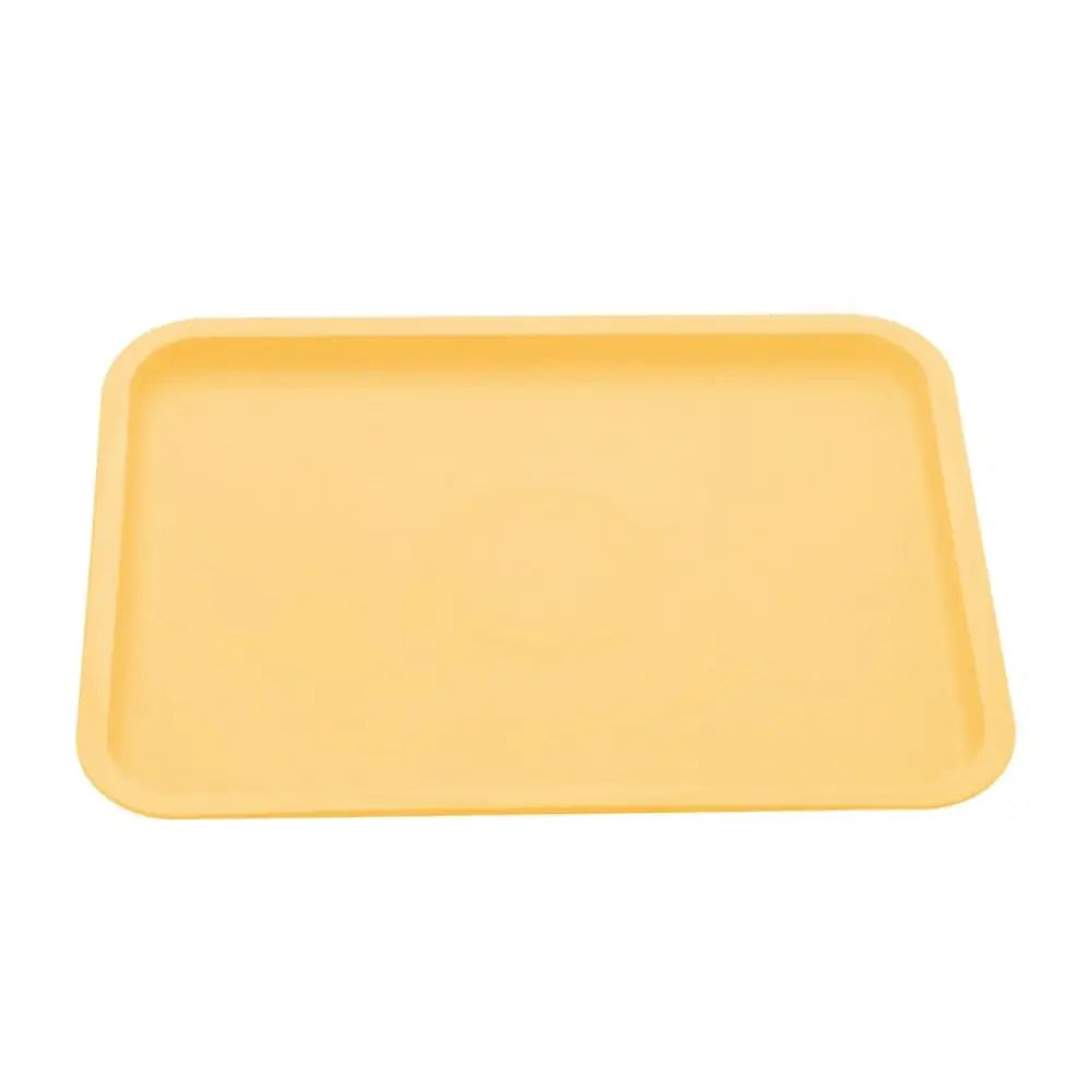 Northern Europe Plastic Storage Tray Multicolor Rectangular Food Bread Pan Hotel Service Tray Dessert Pallet Kitchen Supplies Oasis Select yellow
