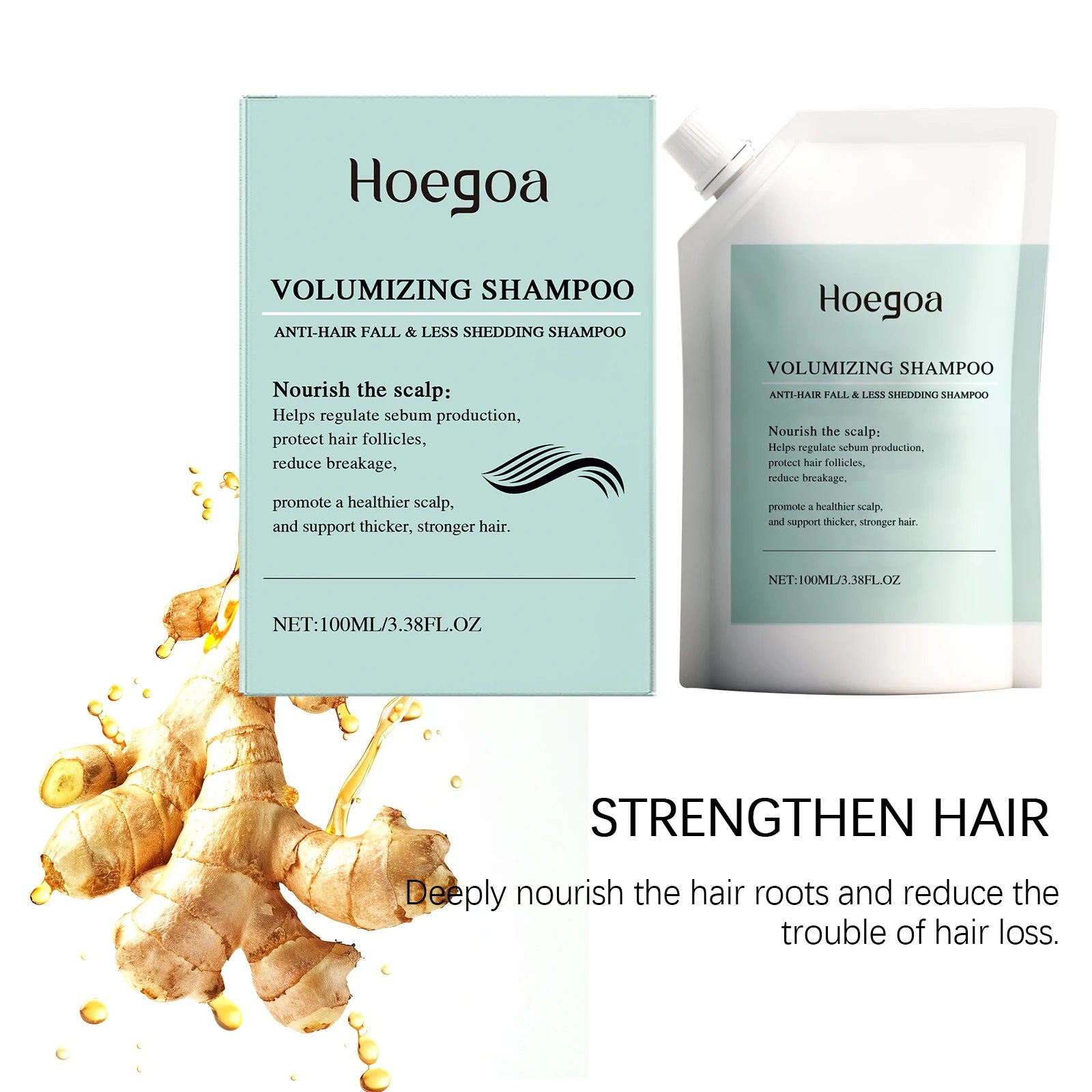 HOEGOA Volumizing Shampoo – Oil Control & Root Strengthening