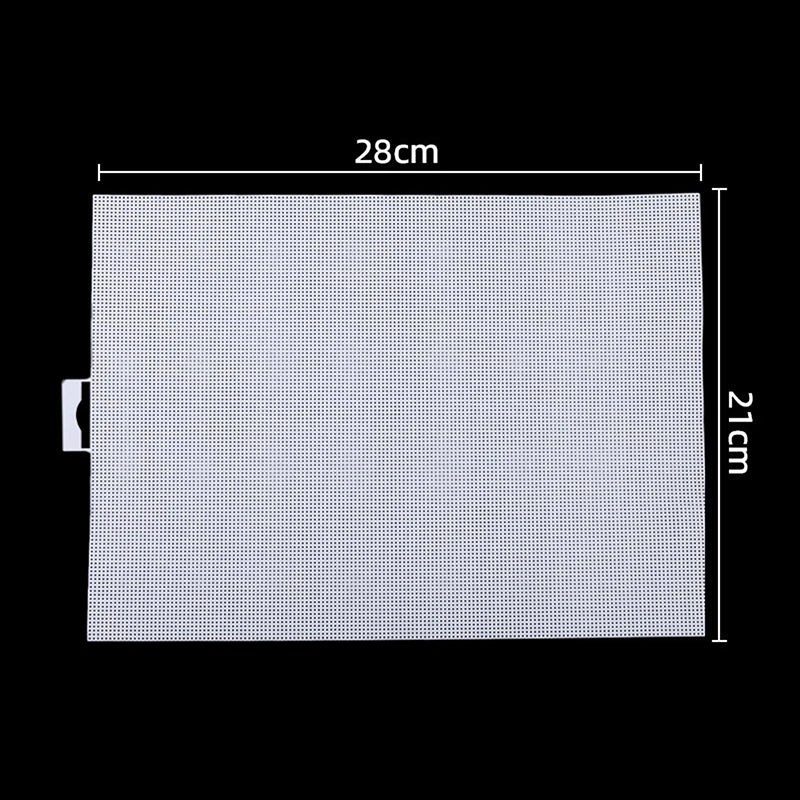 Plastic Sheets 1 Count Plastic Mesh Fabric Plastic Cross Stitch Canvas Eye Mesh For Embroidery DIY Handicraft Knit Oasis Select White