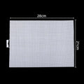 Plastic Sheets 1 Count Plastic Mesh Fabric Plastic Cross Stitch Canvas Eye Mesh For Embroidery DIY Handicraft Knit Oasis Select White