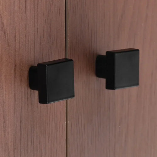10Pcs Modern Single Hole Drawer Closet Knobs Square Zinc Alloy Cabinet Pull Handle Knobs Furniture Decor Closet Wardrobe Oasis Select