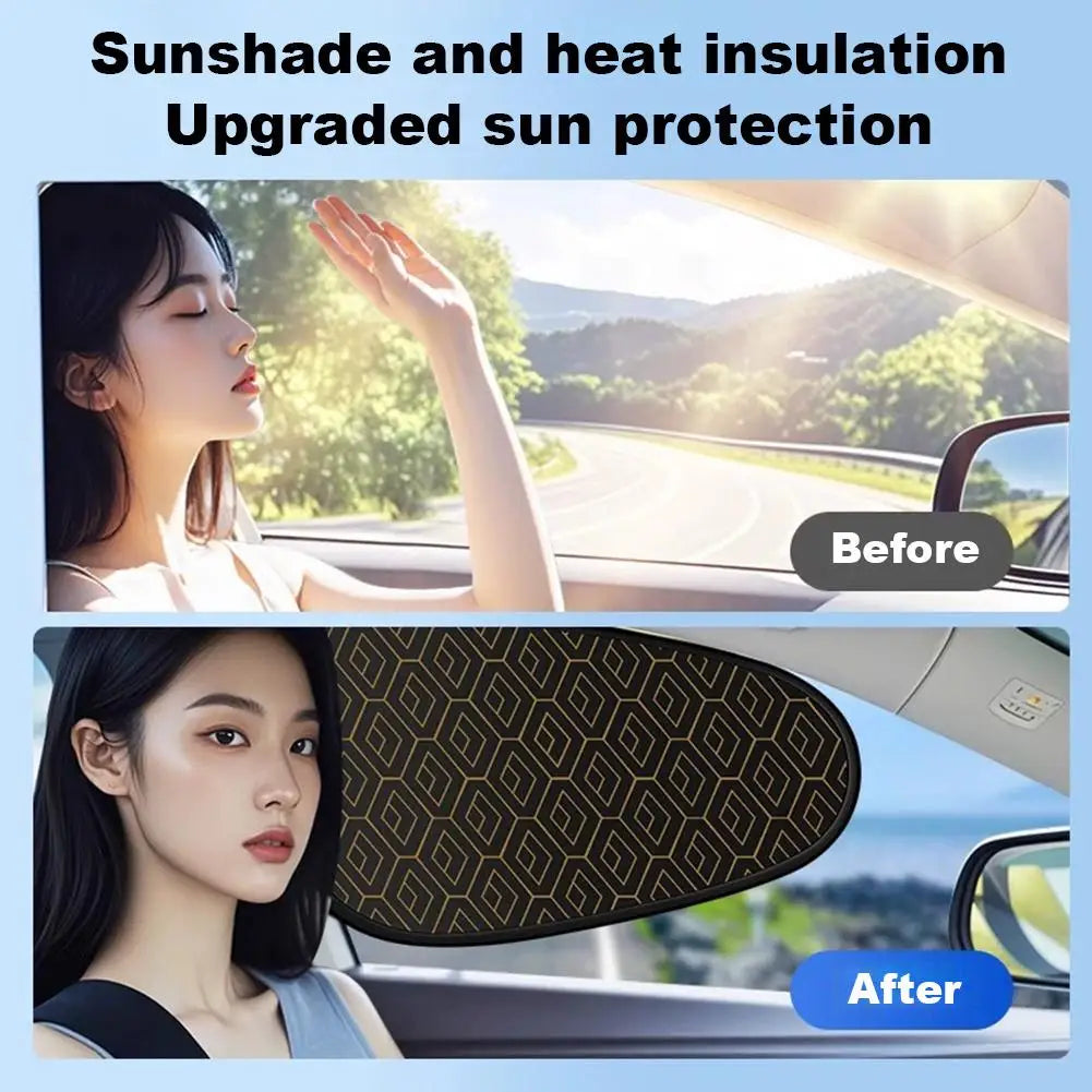 Car Side Window Sunshade UV Block Static Cling – 2 Pack Car Window Sunshade Oasis Select