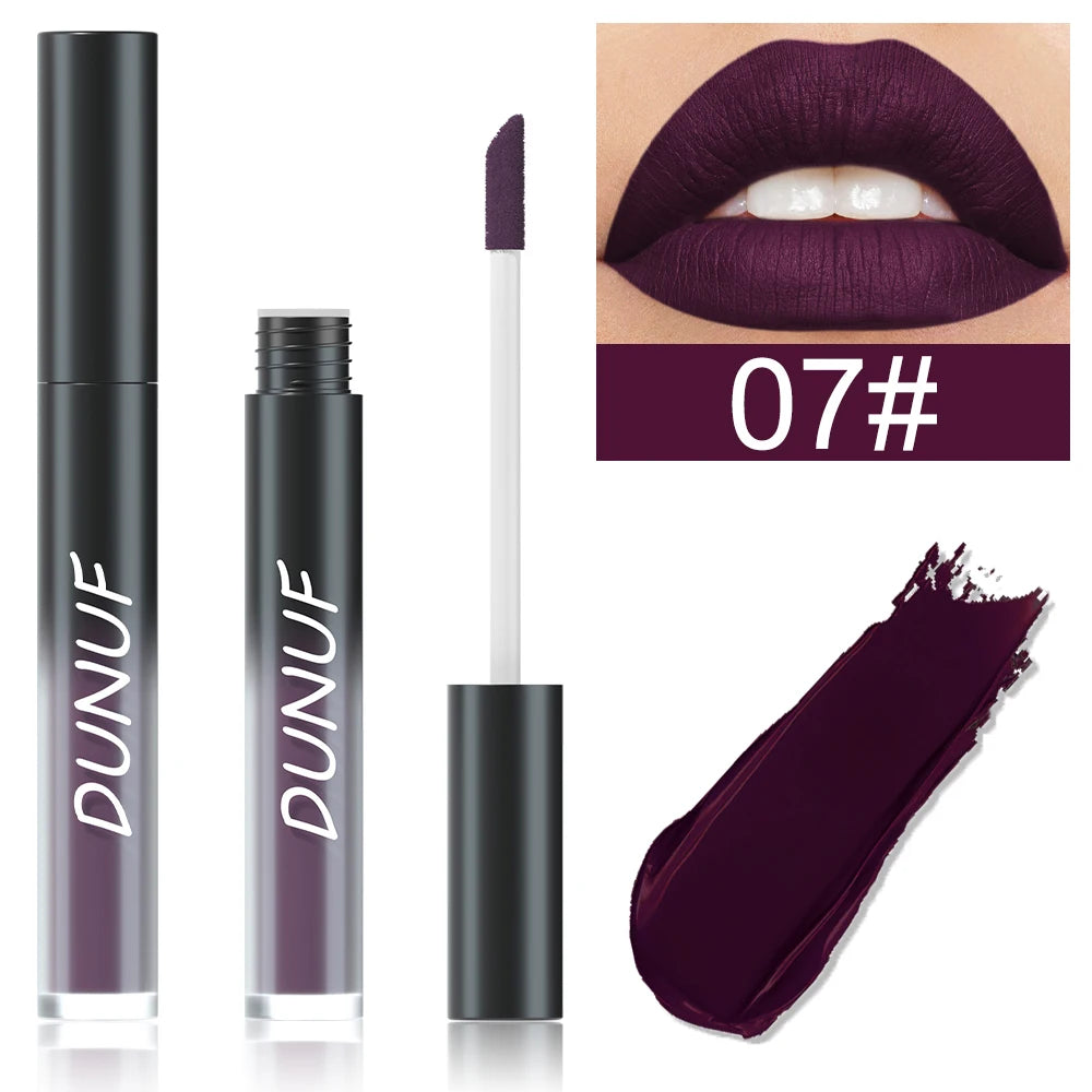 DUNUF 32 Multi-purpose Matte Lip Glaze Long-lasting Moisturizing Non-stick Halloween Lip Gloss Lipstick Oasis Select 07