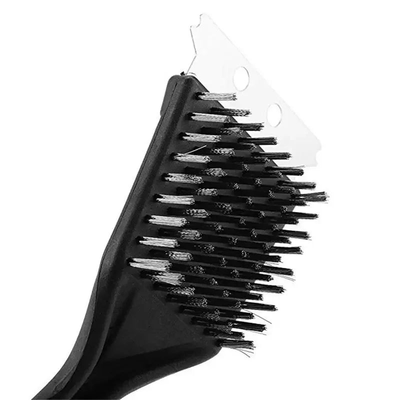 For Barbecue Grill Brush Steel Wire Bristles BBQ Cleaning Brushes Durable Cooking Tool Outdoor Home BBQ Gas Kit Accessories Oasis Select