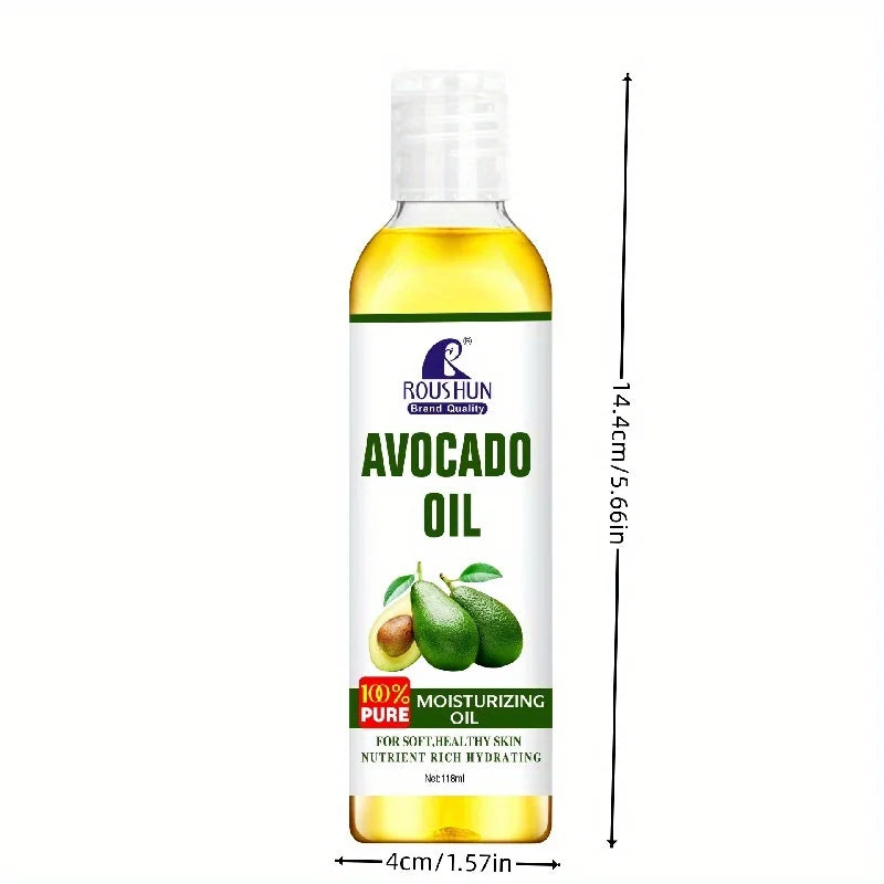 ROUSHUN 118ml Avocado Body Oil – Nourishing Skin Moisturizer