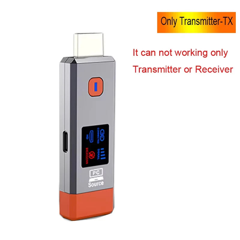 1080P@60Hz Wireless HDMI-Compatible Transmitter Receiver Support 8 TX to 1 RX Mirror Extend Mode 50M Wireless Display Adapter Oasis Select Only Receiver-RX