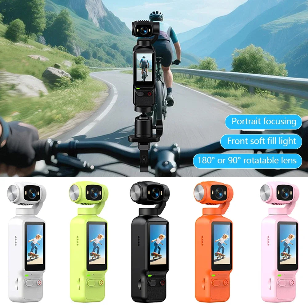 1080P Pocket Sports Camera | 180° Lens & Face Tracking