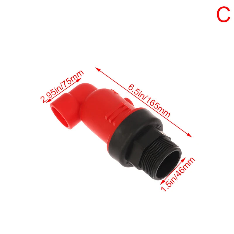 3/4″ 1″ 1.5″ Plastic Automatic Exhaust Valve Plastic Thread Air Valve Intake Exhaust Valve Accessories Simple Vent Valve Oasis Select C