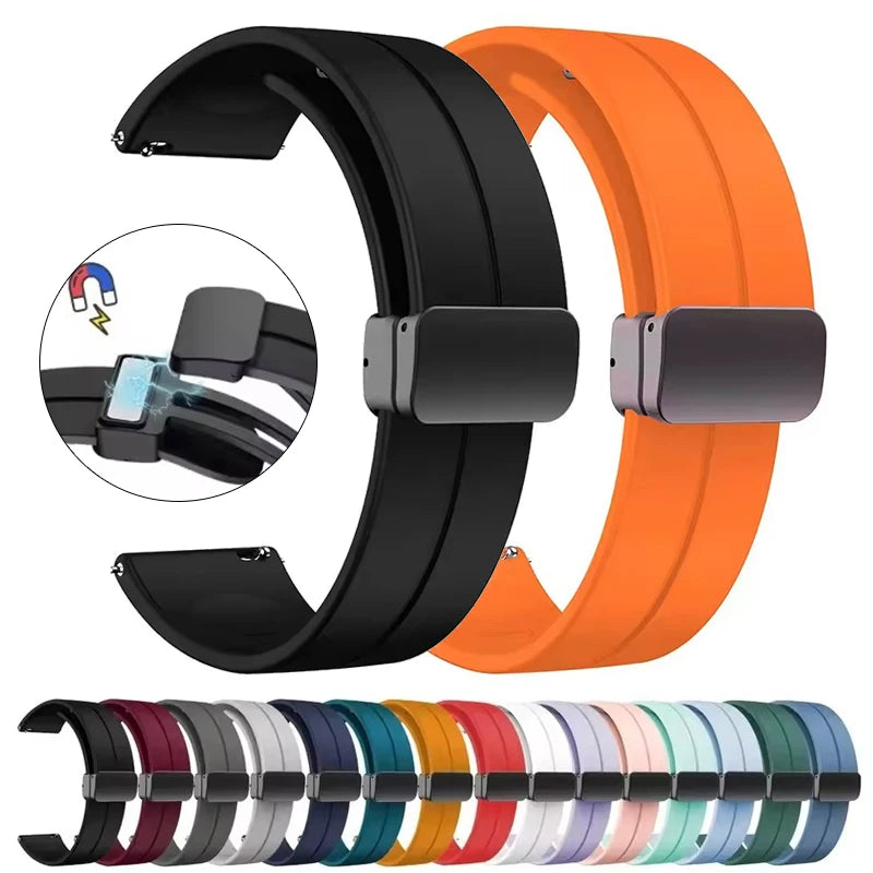 Silicone Watch Band 20mm/22mm – Xiaomi Samsung Huawei Strap Silicone Watch Band Oasis Select