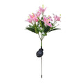 7 Heads Solar Flowers Garden Lights Waterproof Solar Powered LED Outdoor Flower Decor LED Lights Ground Spike Yard Decoration Oasis Select Pink