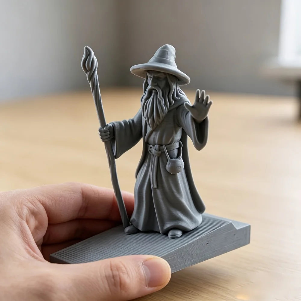 Mysterious Robe Wizard Figurines Door Stop Sloped Wedge Door Holder 3D Printed Indoor Door Gap Stopper Bedroom Study Living Room Oasis Select