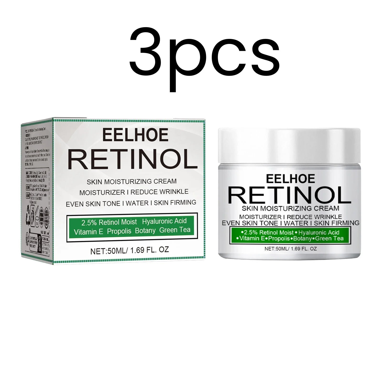 EELHOE Retinol Skin Moisturizing Cream Even Skin Tone Reduce Melanin Softening Skin Hydration Gentle Underarm Brightening Cream Oasis Select 3pcs