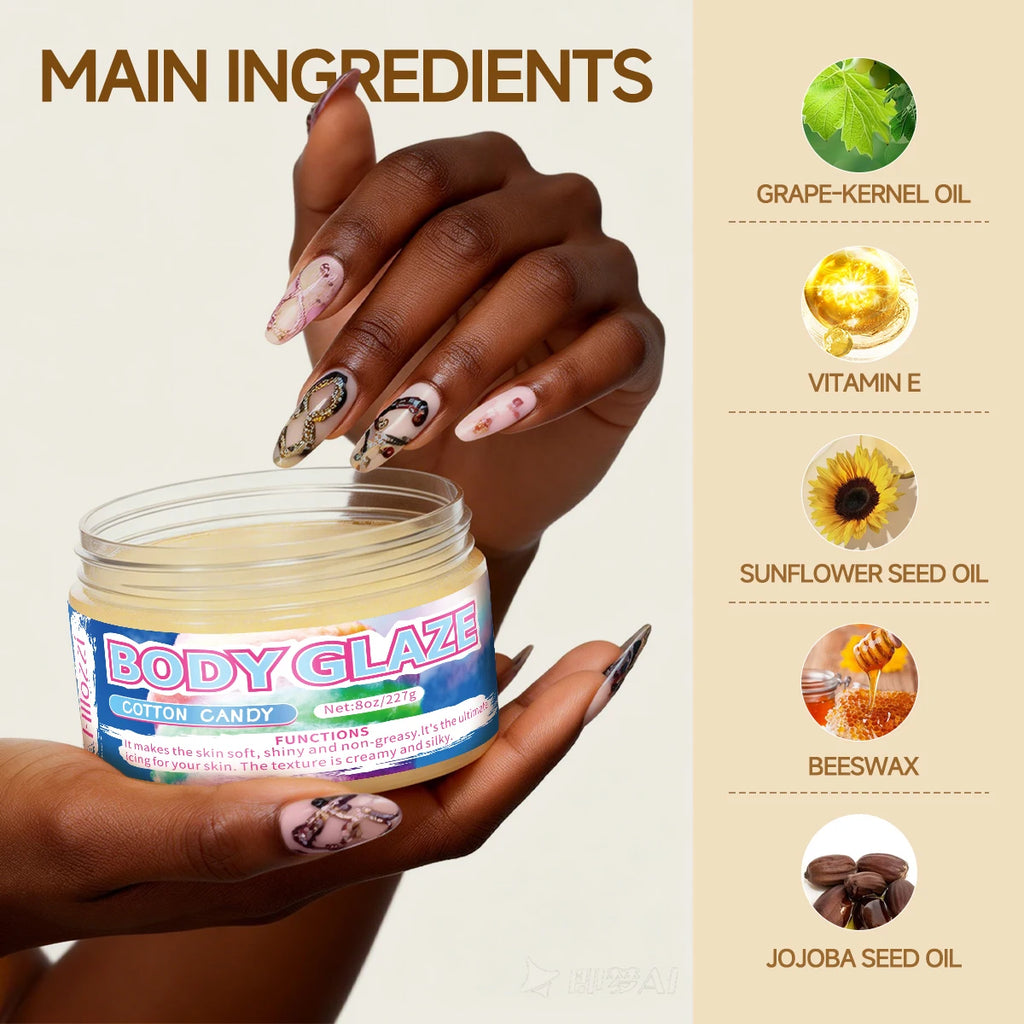 8oz 2oz body glaze marshmallow Moisturizes, protects, and repairs the skin make the skin appear lighter, brighter Oasis Select