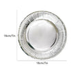 Metallic Foil Disposable Paper Plates Gold Silver 50 Pack