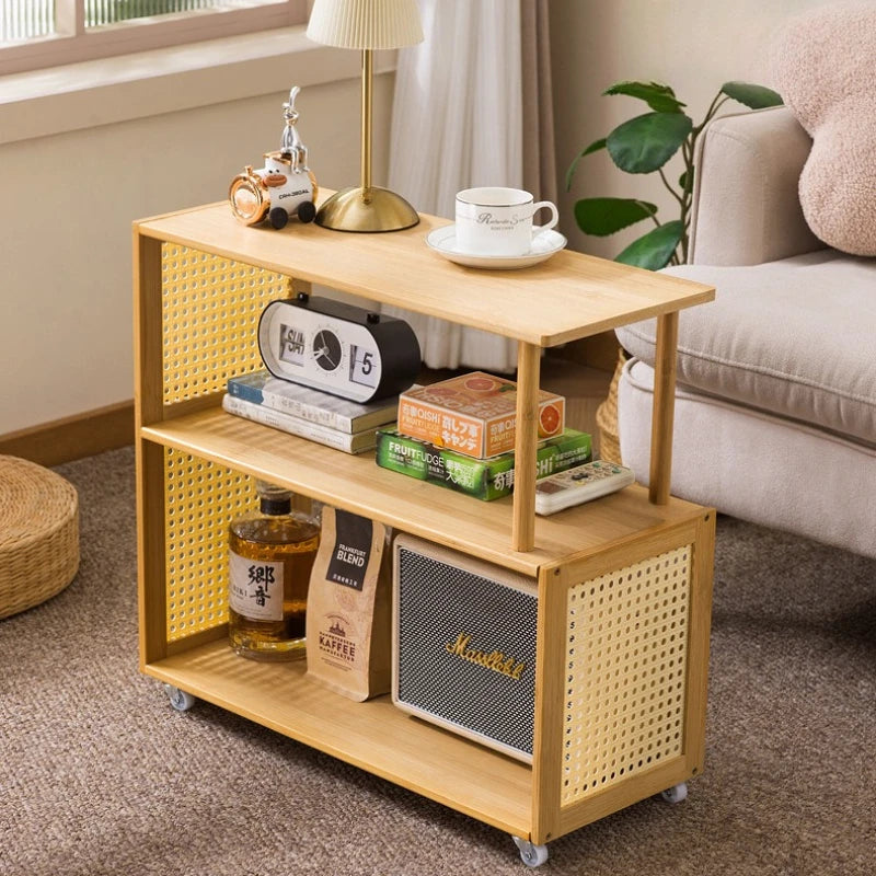 Small table simple rental house small coffee table living room sofa side few household small square table bedroom bedside rack Oasis Select