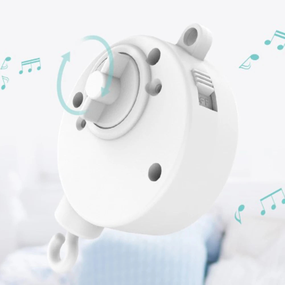 Infant Bell Rotary Wind-up Music Box Baby Mobile Crib Bed Bell Windup Movement Music Box Machine Nursery Decoration Oasis Select