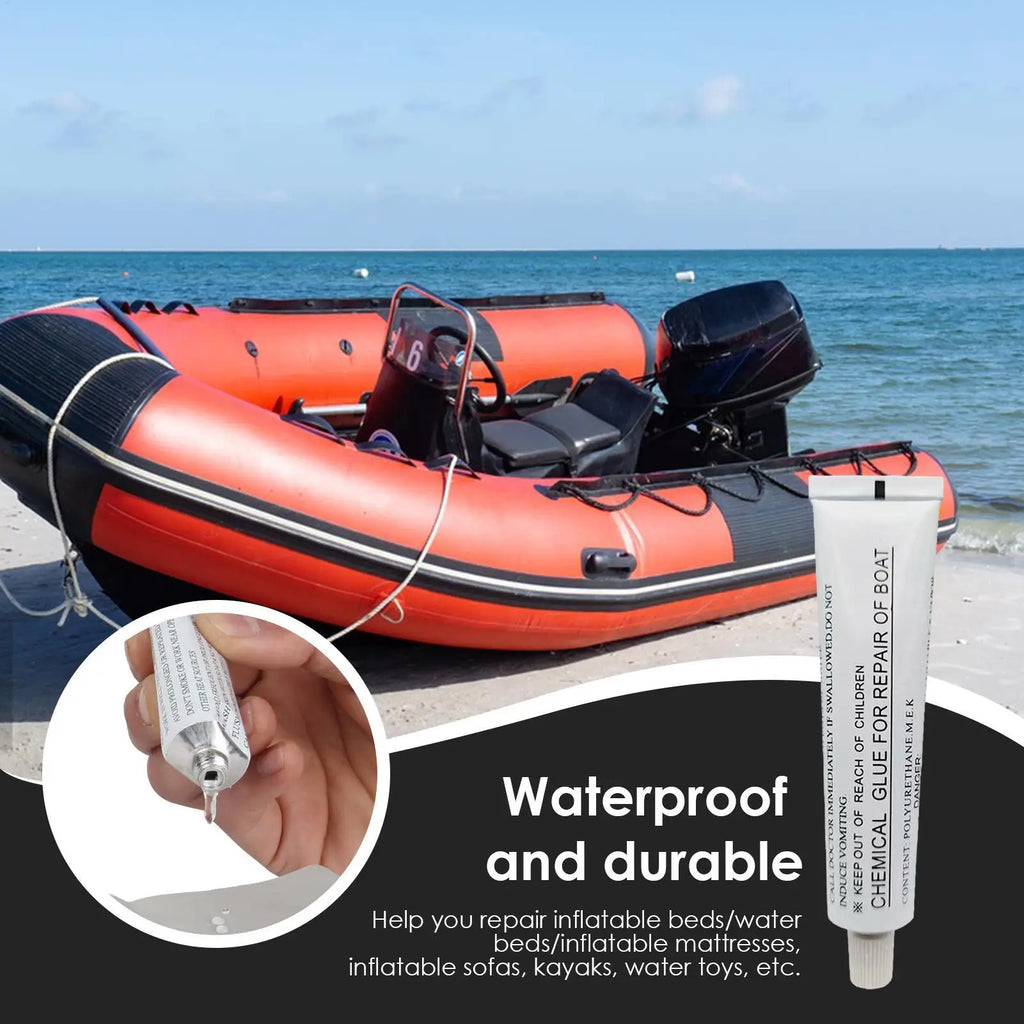 Inflatable Boat Repair Glue 30ml PVC Inflatable Boat Glue Strong Adhesive Repair Tool for Kayak Paddle Boat Inflatable Boat Raft Oasis Select 30ml