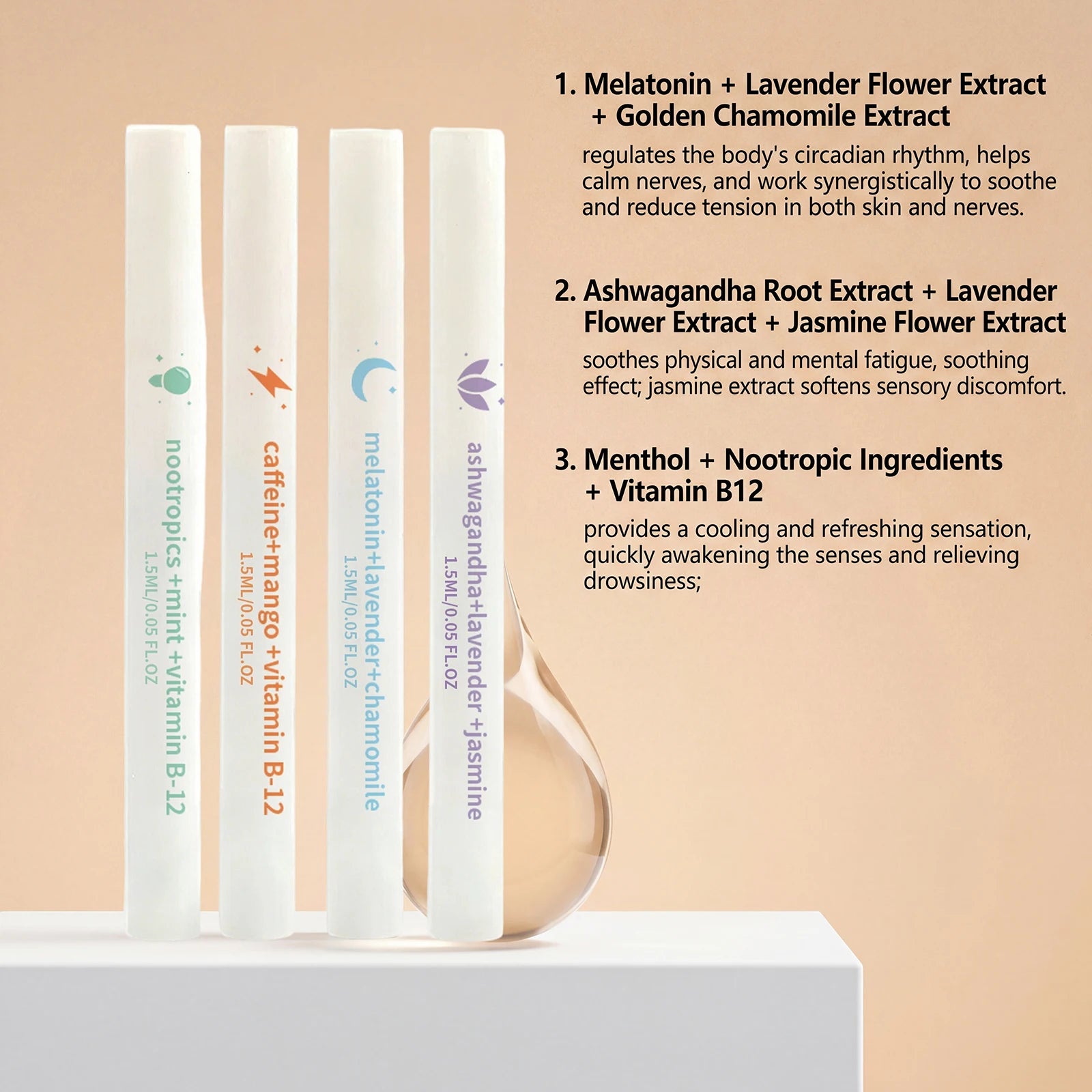 Herbal Nasal Care Stick Set Natural Essential Oil Formula Portable Daily Refreshing Moisturizing Soothing Comfort Travel Oasis Select