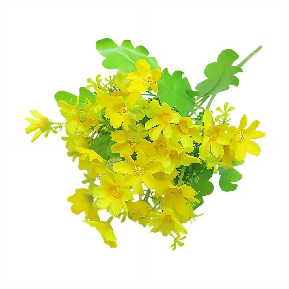 Artificial Silk Daisy Bouquet – Fake Wildflowers for Home & Wedding