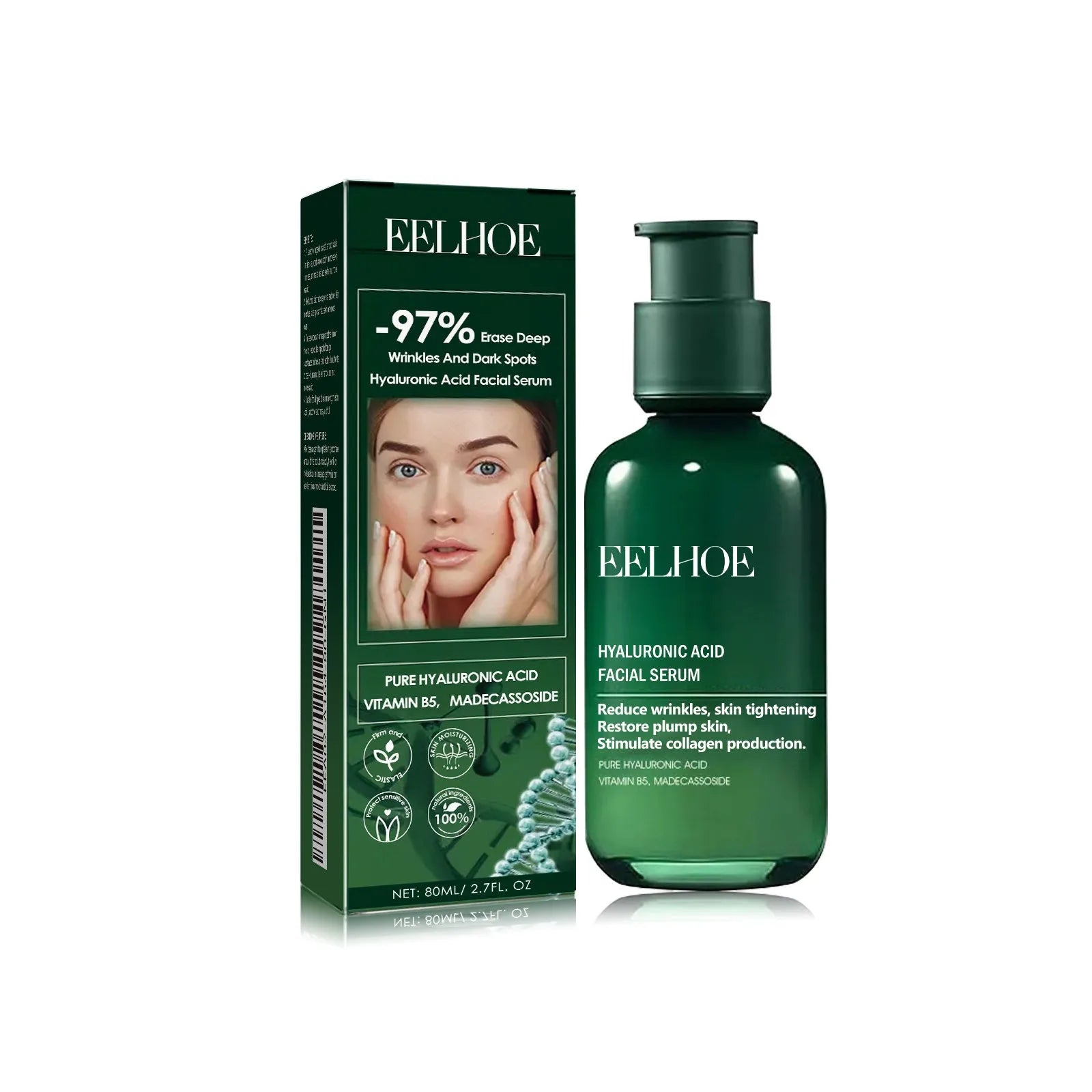 Facial Neck Skin Firming Regeneration Hyaluronic Acid Lifting Restore Plump Skin Anti-aging Wrinkles Moisturizing Essence Oasis Select 80ml