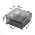 1pc Transparent/Semi Transparent Black Flip Cover Toy Car Model Storage Box, Large Capacity Suitable for Hot Wheels Display Box Oasis Select translucent black