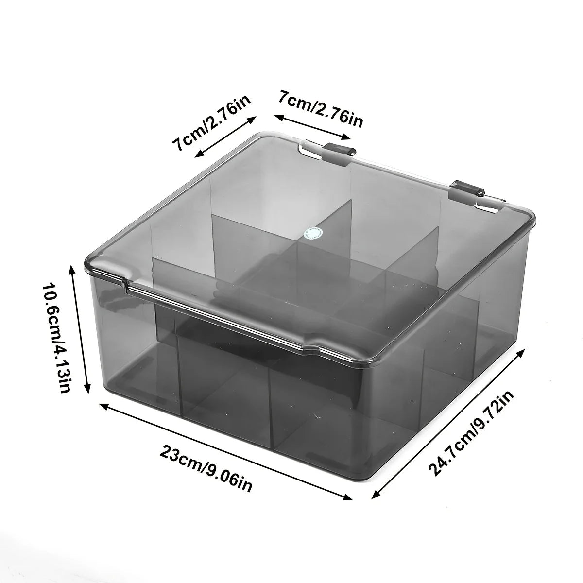 1pc Transparent/Semi Transparent Black Flip Cover Toy Car Model Storage Box, Large Capacity Suitable for Hot Wheels Display Box Oasis Select translucent black