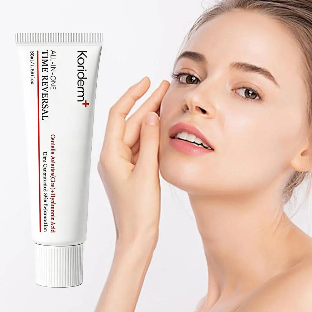 Korean Centella Asiatica Hyaluronic Acid Time Reverse Cream - Fast-Absorbing, Brightening, Ultra Oxidative Stress Reformation Oasis Select