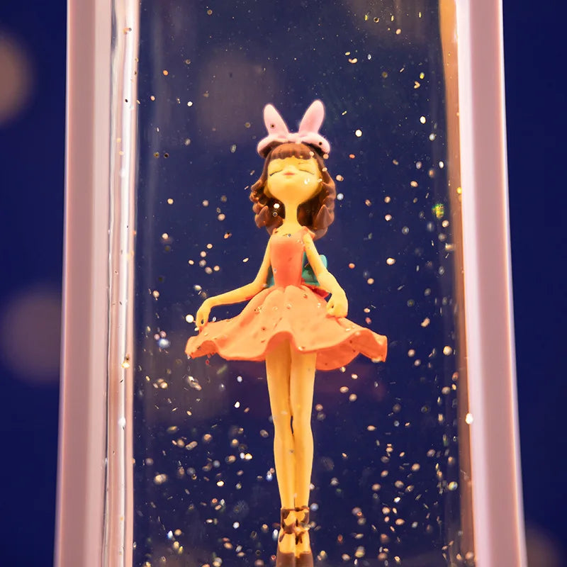 Rotating Ballet Snowflake Music Box Music Box Crystal Ball Dancing Girl Girl Birthday Gift Ornaments Music Box Oasis Select