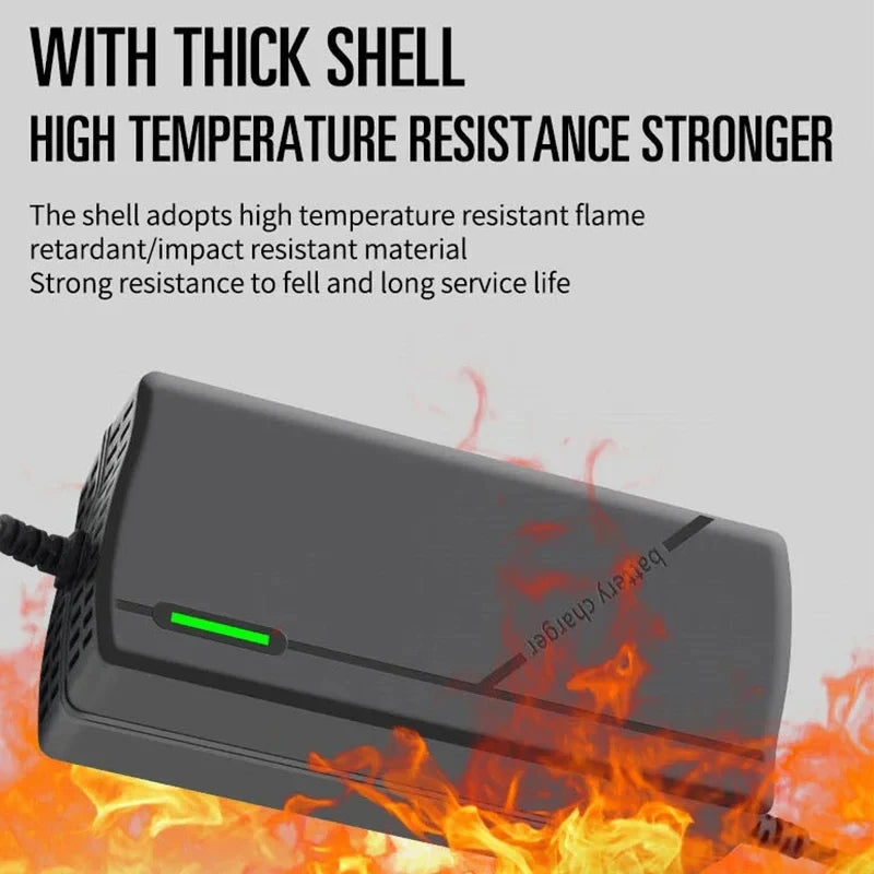 12V 10A Smart LiFePO4 Battery Charger 14.6V 4S AC110-240V