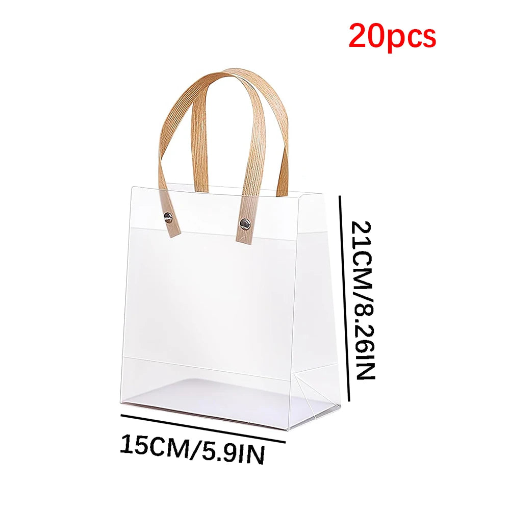 10/20PCS Holiday gift bag Eco-friendly Companion Gift Candy Bagholiday gift Birthday gift bag, anniversaries，Frosted Tote Bag Oasis Select 21x15cm 20pcs Other
